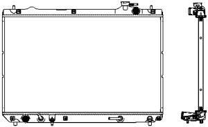 Радиатор системы охлаждения АКПП Lexus RX300 3.0i 00-03 34611017