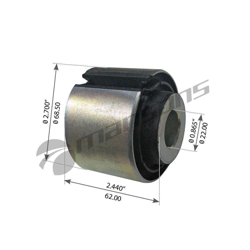 Сайлентблок стабилизатора 022*68*62 заднего MAN TGA/TGL/TGM/TGS/TGX 400.669