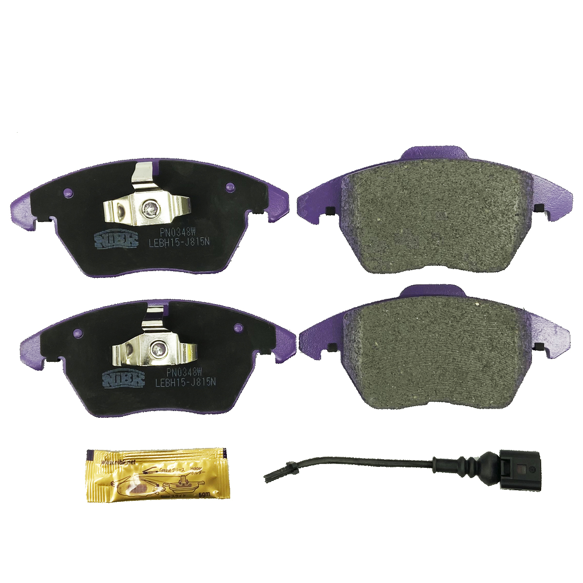 Колодки дискового тормоза передние Audi Q3/VW Sharan II/Tiguan/Citroen C4/Peugeot 307/308 03> PN0348