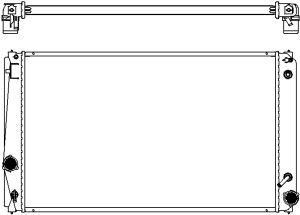 Радиатор охлаждения 24mm Toyota Rav IV 2.0VVTi 06> 34618518