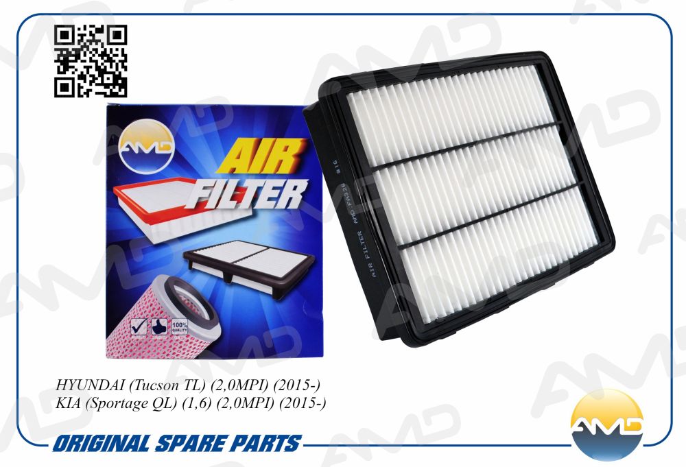 Фильтр воздушный Hyundai Tucson 1.6-2.0/KIA Sportage1.6-2.0 15> AMDFA326