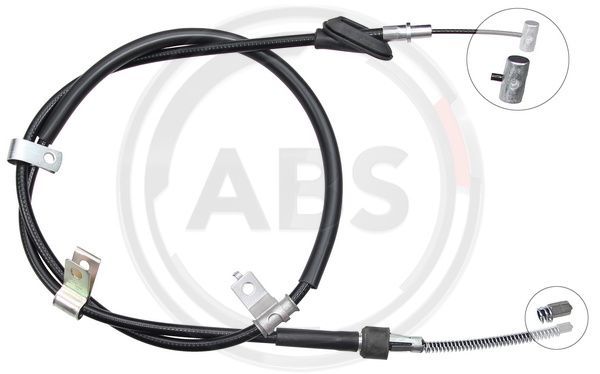 Трос стояночного тормоза задний левый Suzuki Liana all 01- K18857