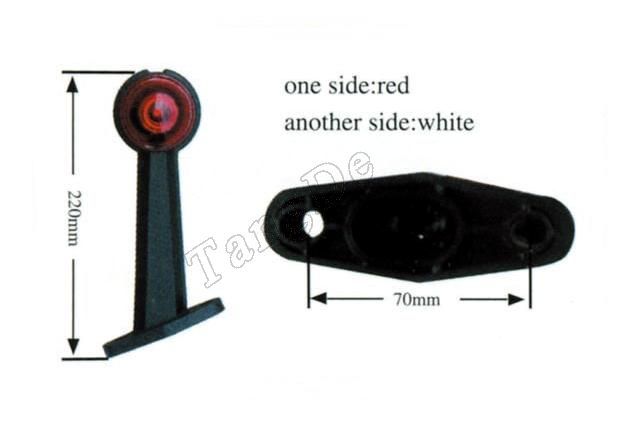 Фонарь габаритный рожок универсальный TD0668006PAL