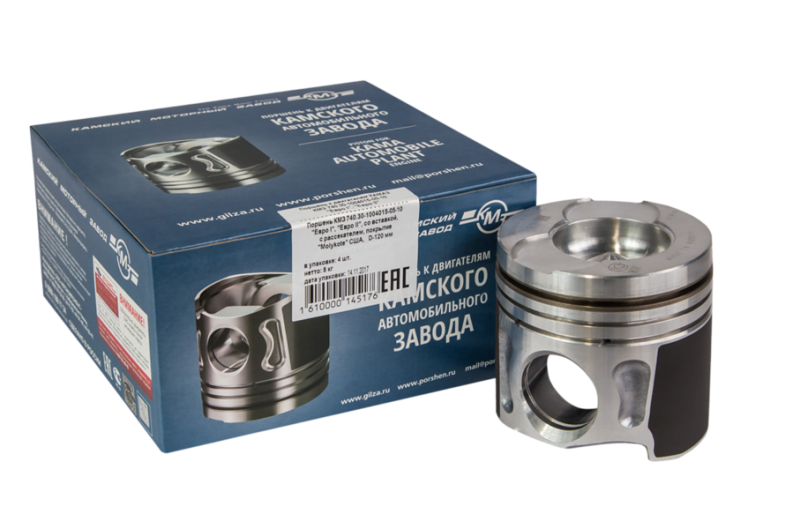 Поршень двигателя КМЗ 740.30-1004015-05-10 (под к-т колец 740.60-1000106-02)