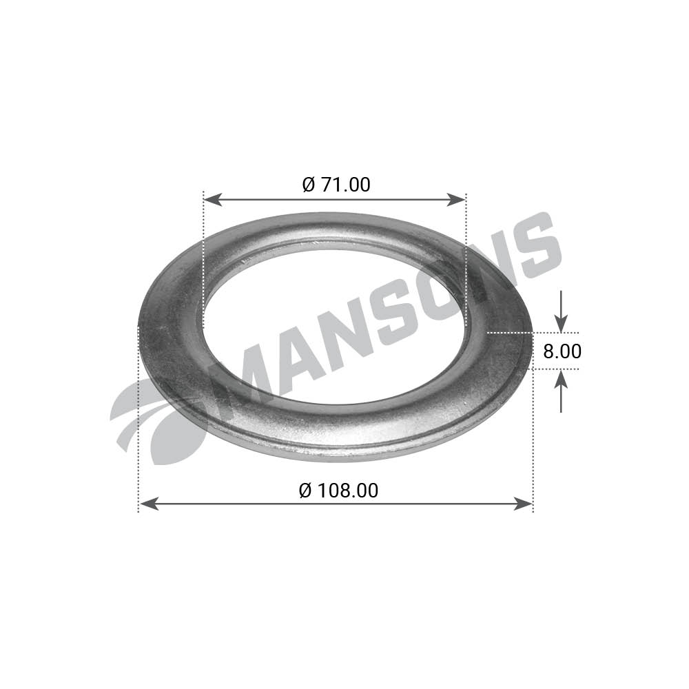 Кольцо ступицы упорное 068*108*9.5 BPW 300.006