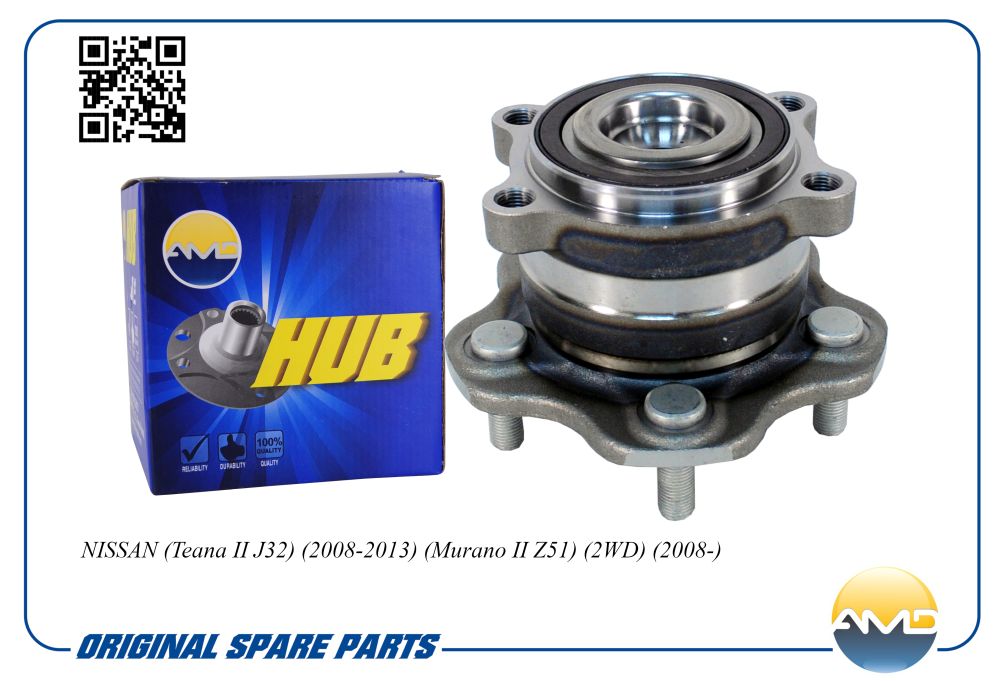 Ступица задняя с подшипником в сборе Nissan Teana/Murano II 2.5-3.5i 08> AMD.HUB94