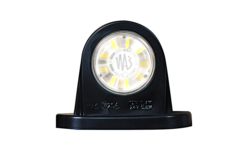 Фонарь габаритный (рожок) красно/белый малый 12V-24V 498BCW214W