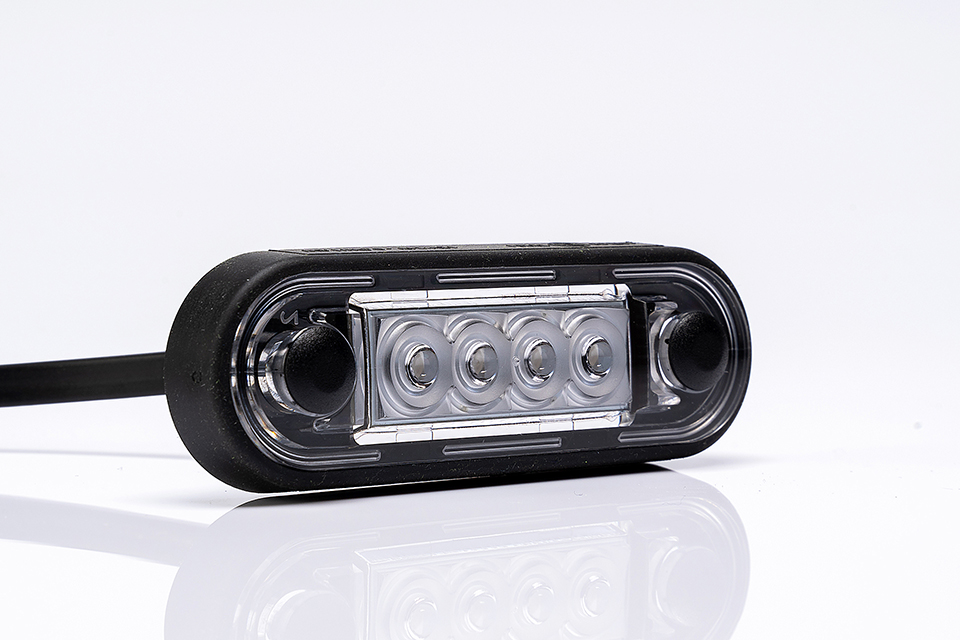 Фонарь габаритный 12-36V задний красный 4 диода Posipoint-2 FT073CLED