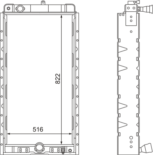 Радиатор медный 4-х рядный межгород IKARUS 44056-1301010Р