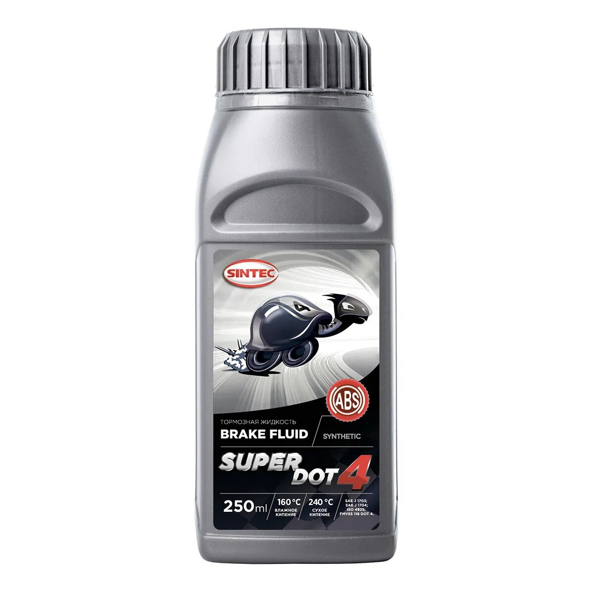 Жидкость тормозная DOT4 Sintec SUPER 455г