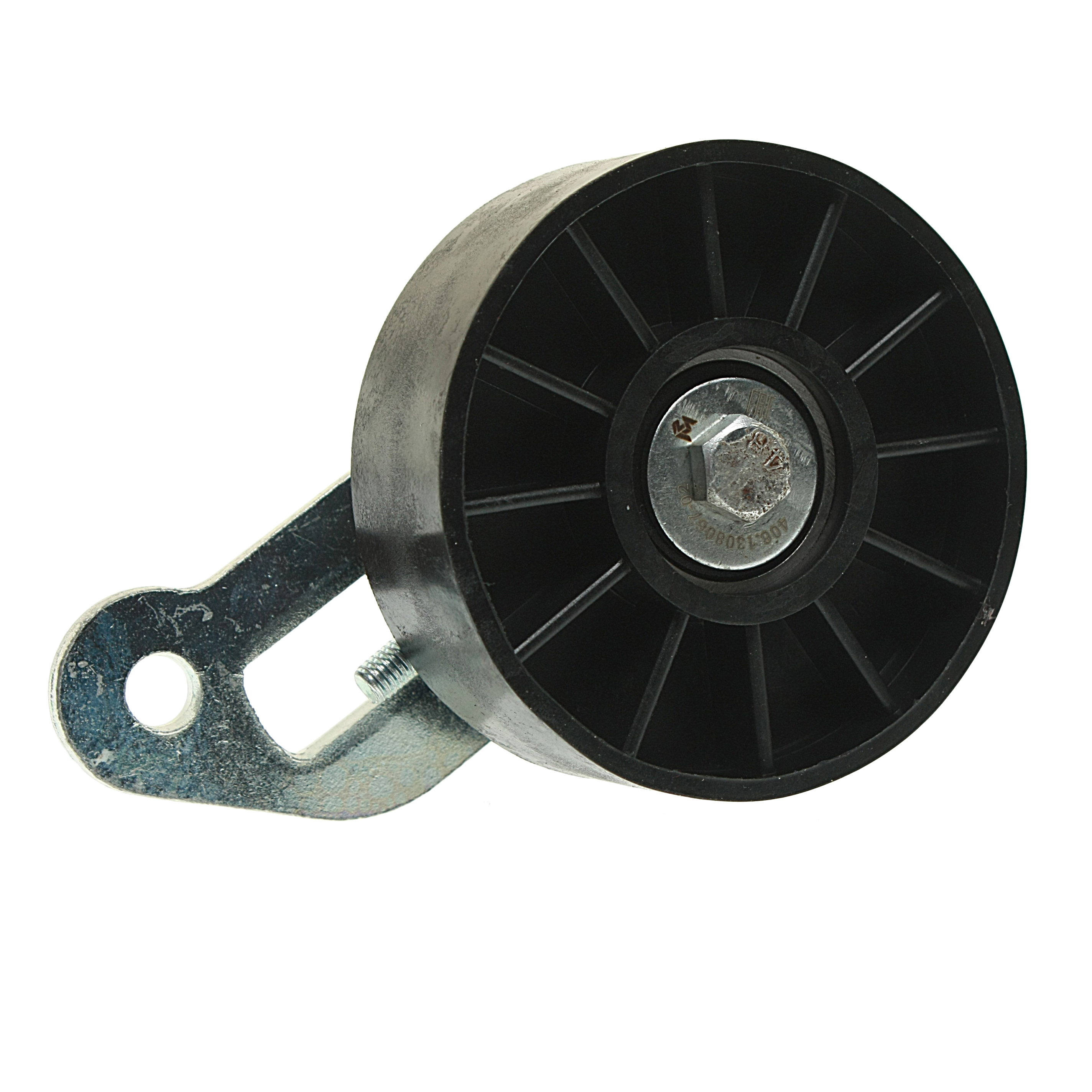 Ролик натяжной D=81 с кронштейном пластик ГАЗ-3302 дв.ЗМЗ-405/406/514 130-11-005