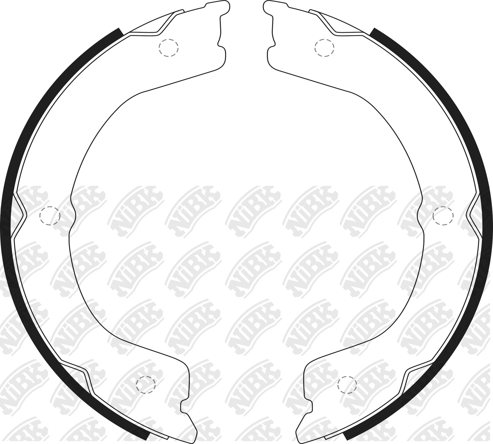 Колодки тормозные барабанные Nissan Patrol/Infiniti QX56 10- FN0654