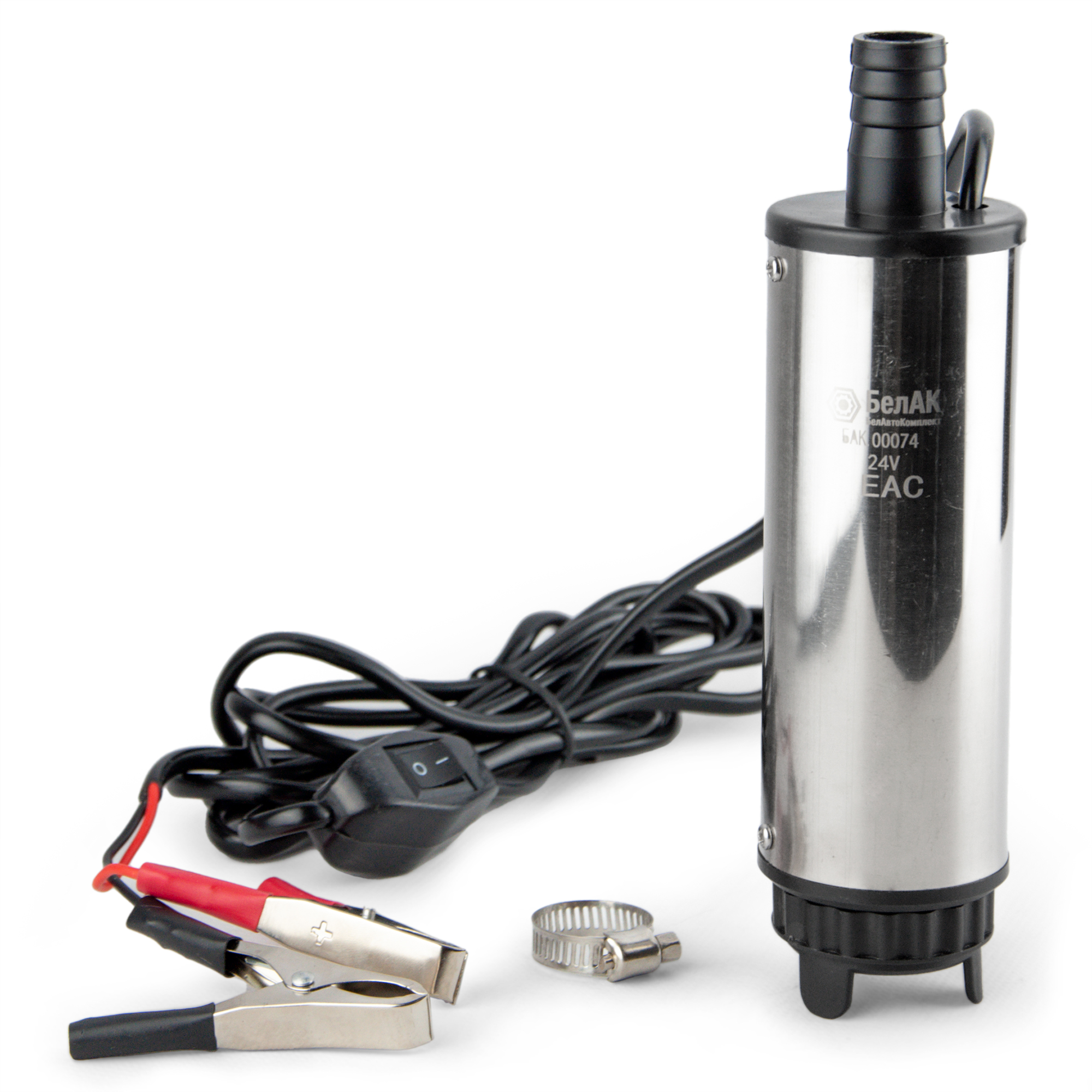 Насос для перекачки топлива погружной 24V D50 35 л/мин съёмный фильтр БАК.00074