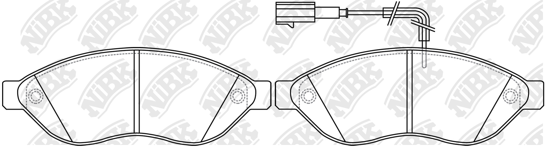 Колодки тормозные дисковые передние FiatDucato/Peugeot Boxer PN0474W