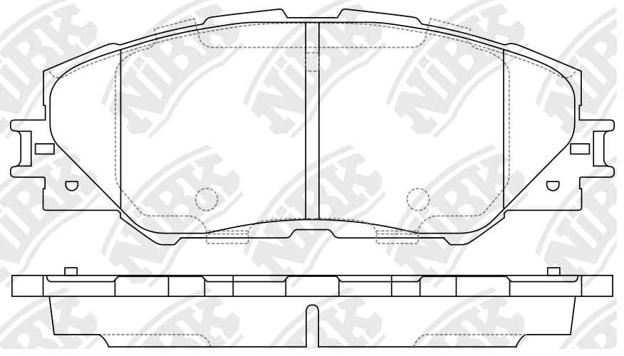 Колодки дискового тормоза передние Toyota RAV IV 06> PN1530