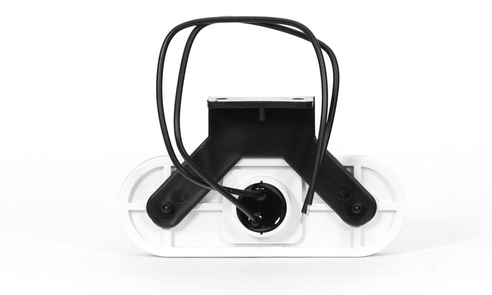 Фонарь габаритный 12-24V овальный желтый LED с проводом 534ZW47WW