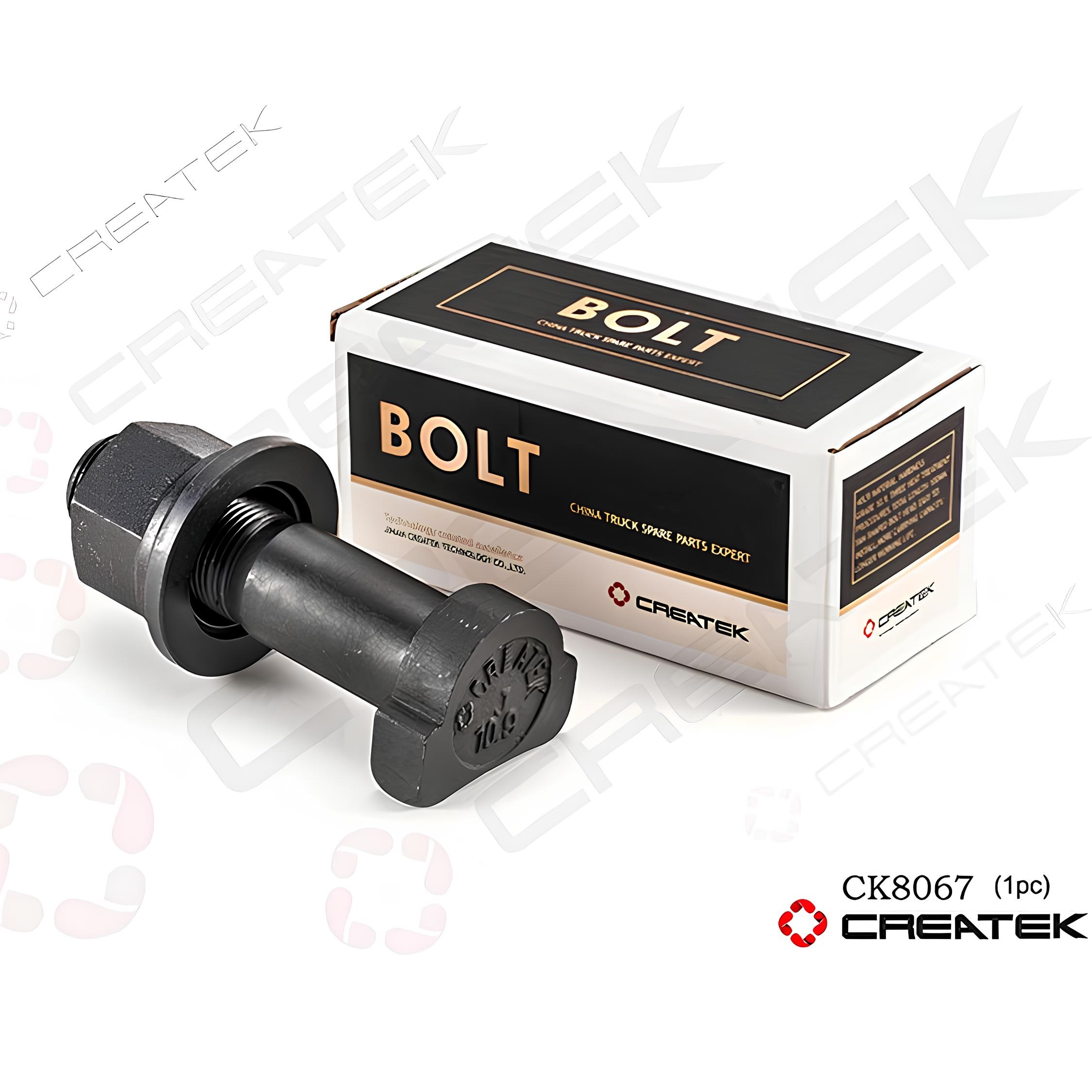 Шпилька колесная M23*1,5*100 передняя с гайкой HOWO CK8067