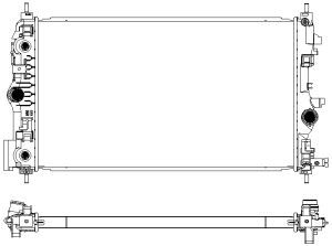 Радиатор системы охлаждения Opel Astra J 1.4 16v/1.6 16v 10> 30811008
