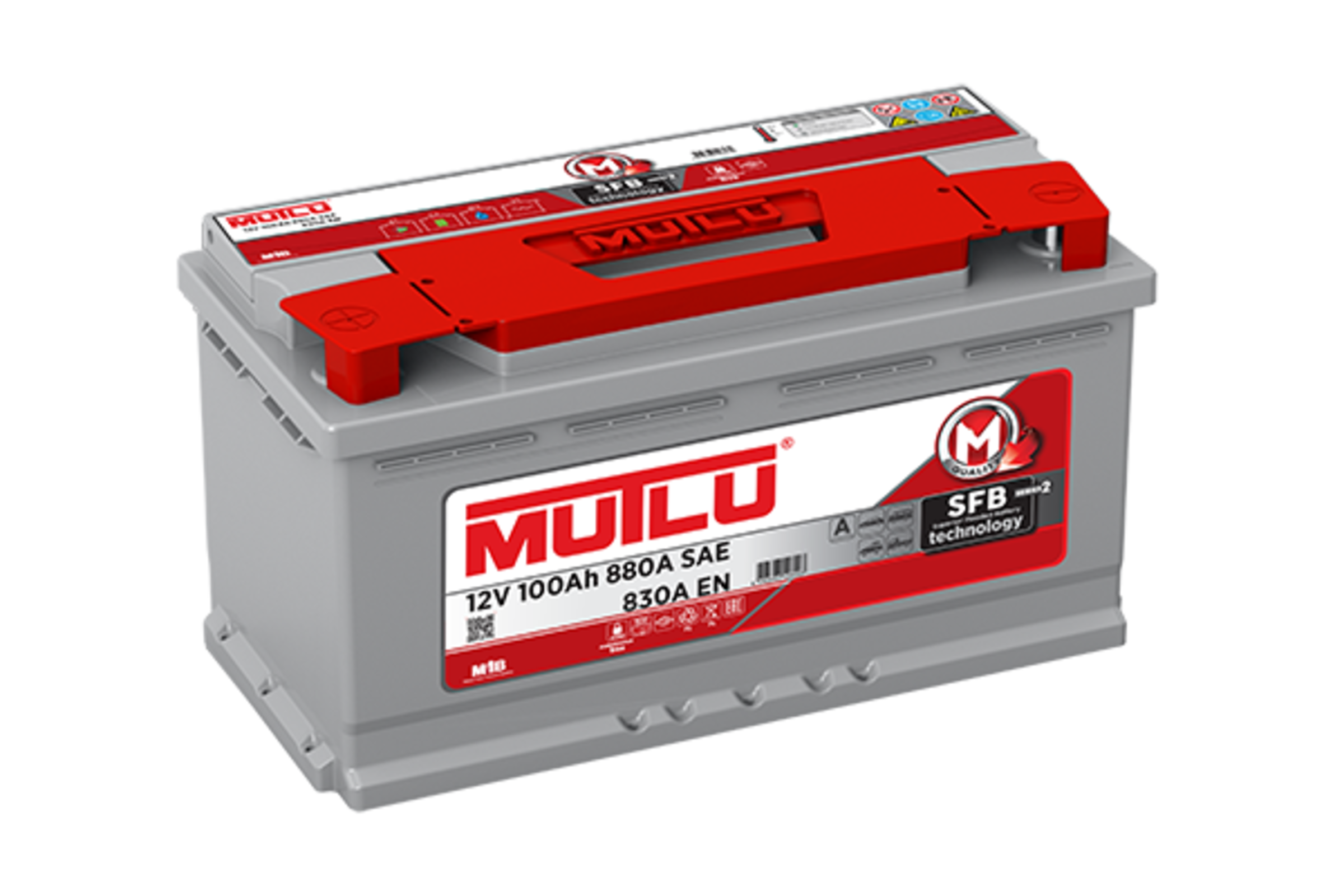 Аккумулятор 12V 100Ah 800A 353*175*190 EN830 прямая L+ L5100083B