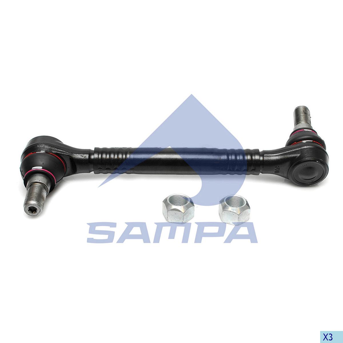 Тяга стабилизатора L=350 заднего Volvo FH/FM 12/16 097.868-01