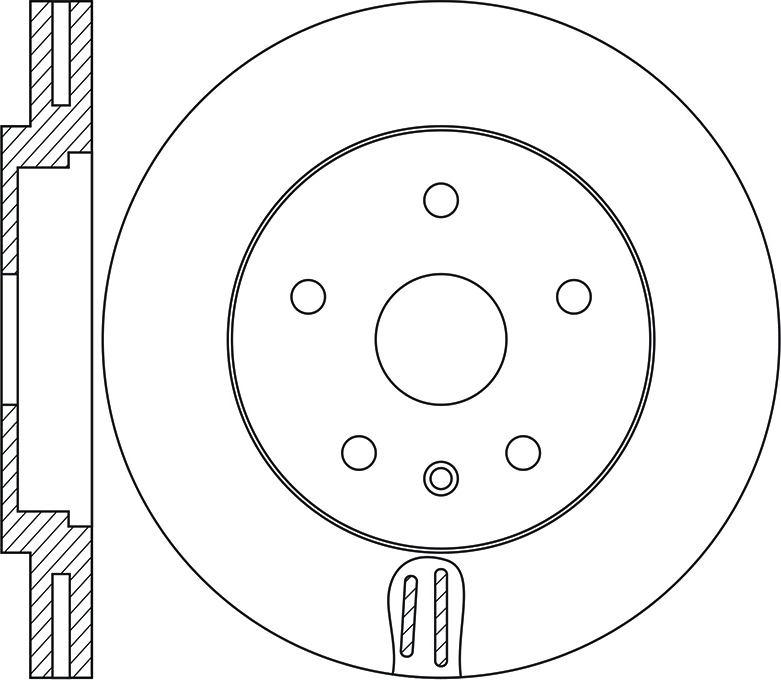 Диск тормозной передний перфорированный Ford Explorer 11> RN1673