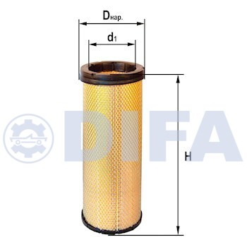 Фильтр воздушный вставка Terex/Volvo/КАМАЗ Евро3 4391-01