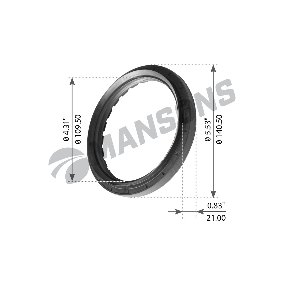 Сальник ступицы 110*140*12/21 передней Volvo F10/12 900.028