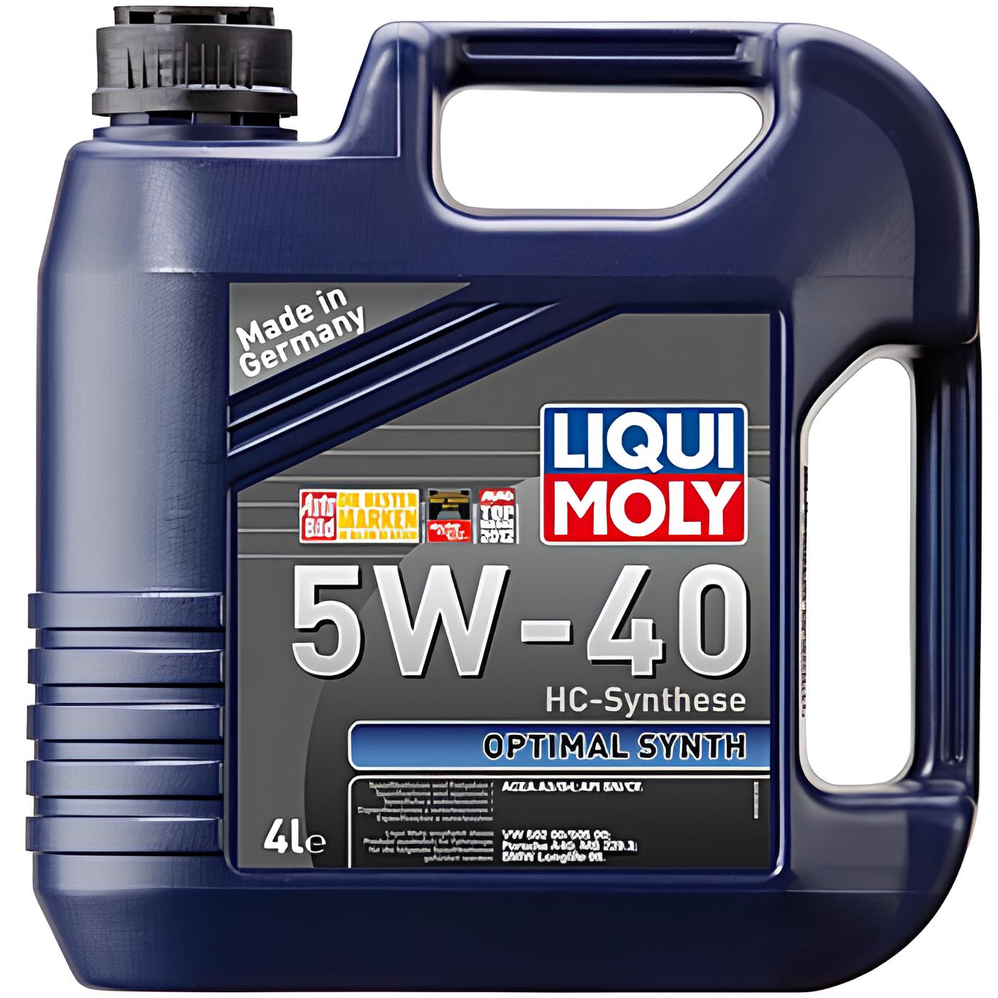 Масло моторное 5W40 LiquiMoly Optimall Synth SN/CF A3/B4 4L 3926
