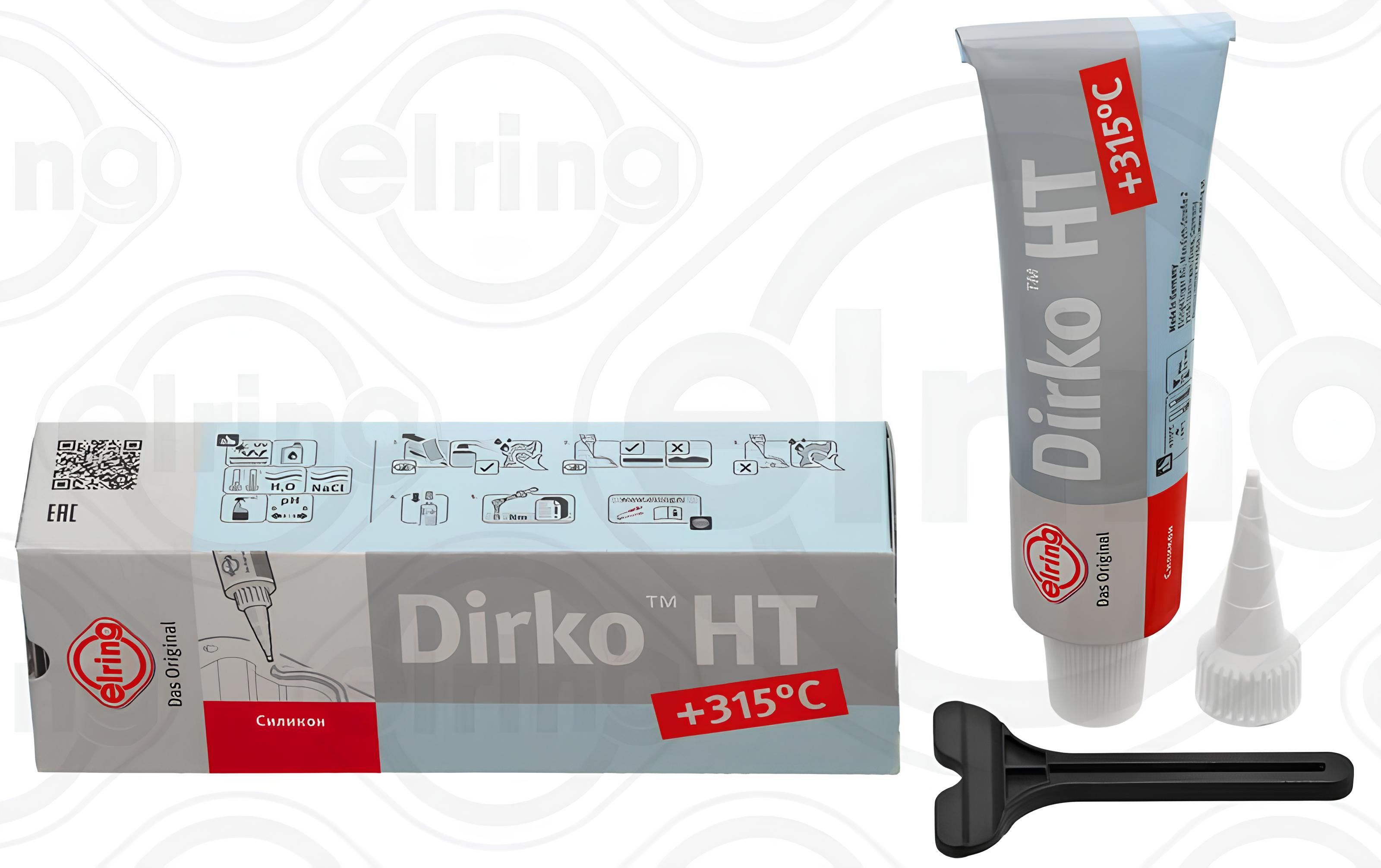 Герметик Dirko 70ml (-60+300°) серый 527.291