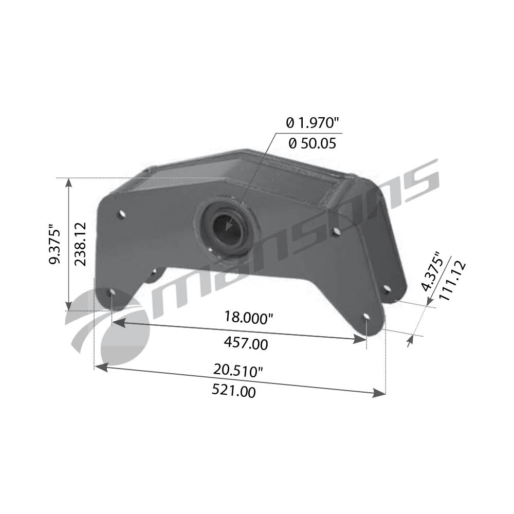 Балансир L=480mm H=110mm BPW 300.334