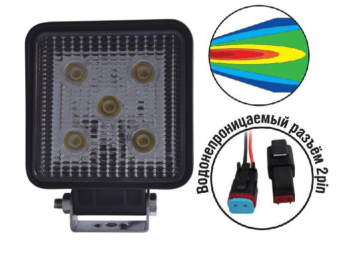 Фара светодиодная 12/24V 15W OFF-Road 109*41*136 SL-1210A 43459