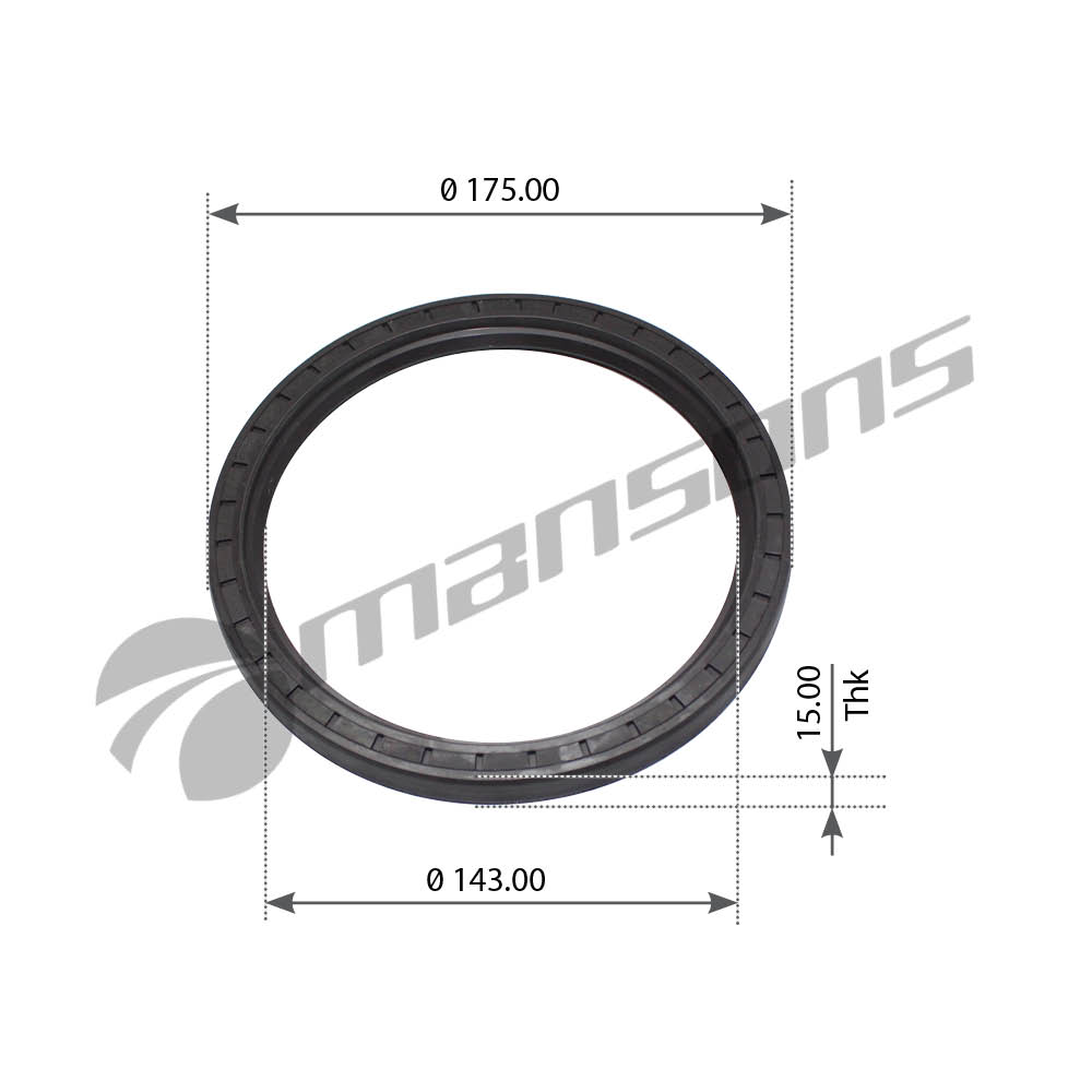 Сальник ступицы 145*175*15 задней MB Atego/Actros/Axor 700.285