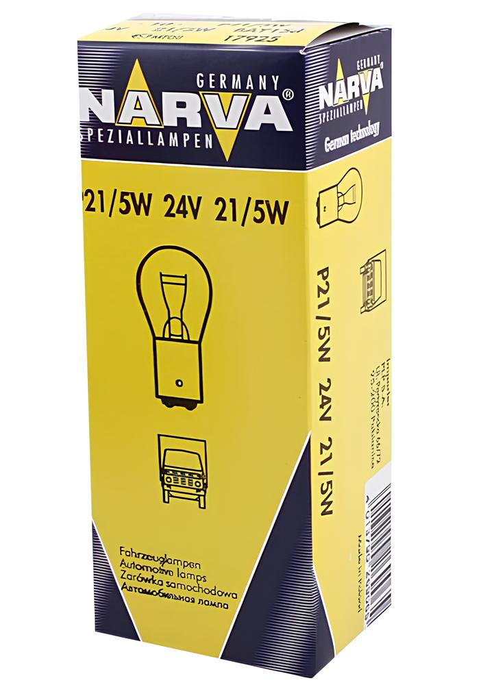 Лампа 24V P21/5W BAY15d двухконтактная 179253000