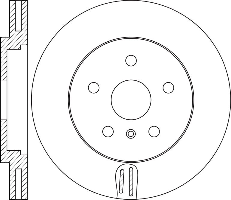 Диск тормозной передний BMW F45/F46/F48 1.5-2.0i/D 14> RN2062