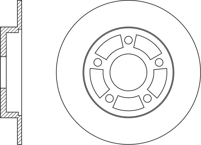 Диск тормозной задний Renault Fluence/Megane 08> RN1572H